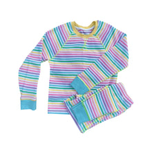 PASTEL STRIPE WAFFLE COTTON SET