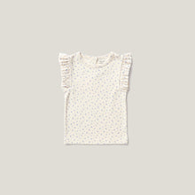  Soor Ploom FRILL TEE Frolic print pointelle Blueberry