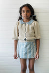 Soor Ploom Olive Skort Lattice Print Azul