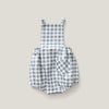 Soor Ploom Oona Romper Gingham Print Azul