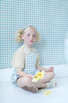 Soor Ploom Oona Romper Gingham Print Azul