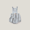 Soor Ploom Oona Romper Gingham Print Azul