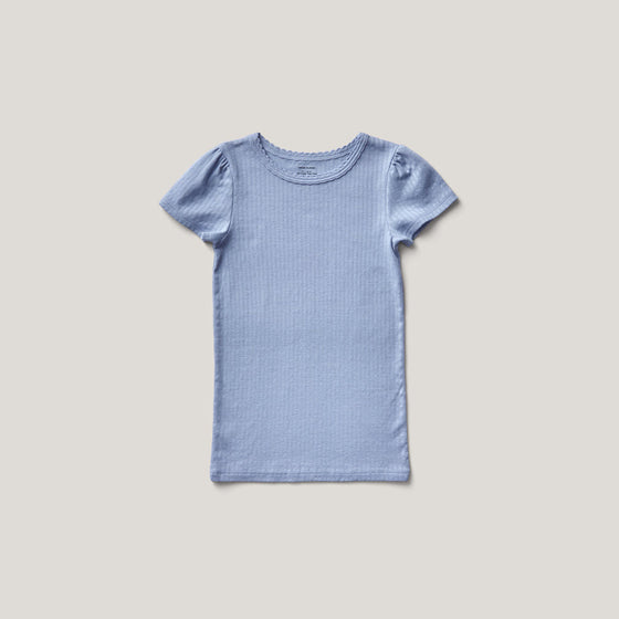 Soor Ploom POUF TEE Sky Pointelle