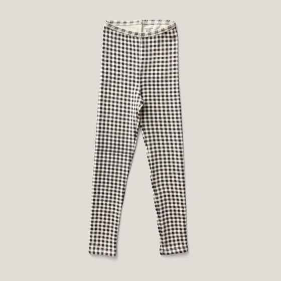 Soor Ploom Stretch Leggings Gingham Print Shale
