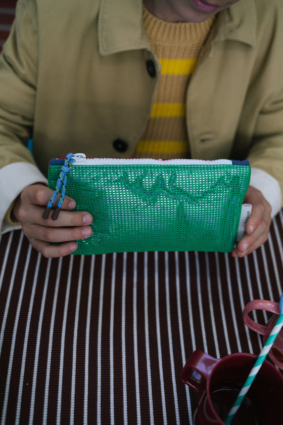 Sticky Lemon pencil case better together mesh green