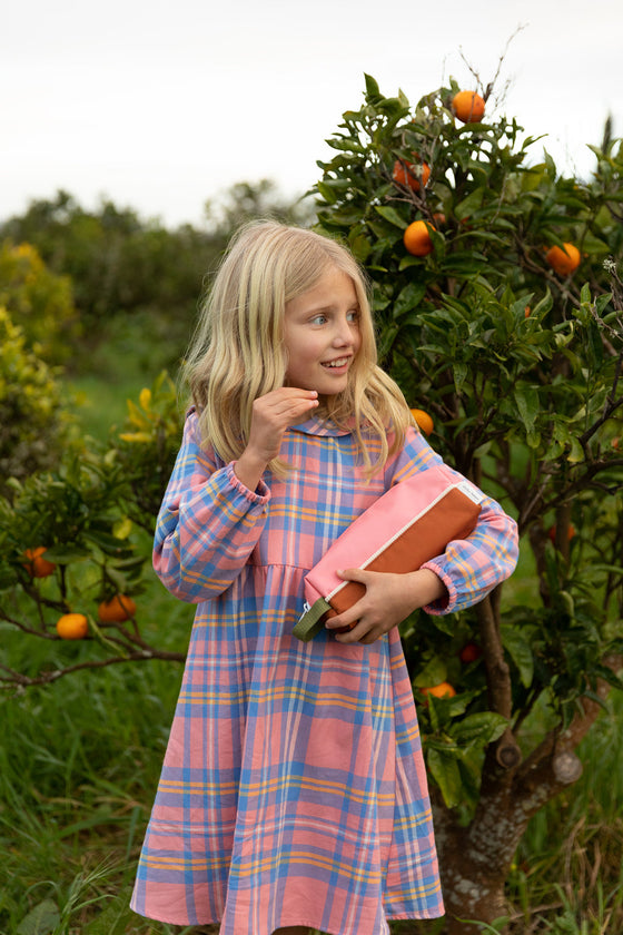 Sticky Lemon pencil case farmhouse flower pink willow brown