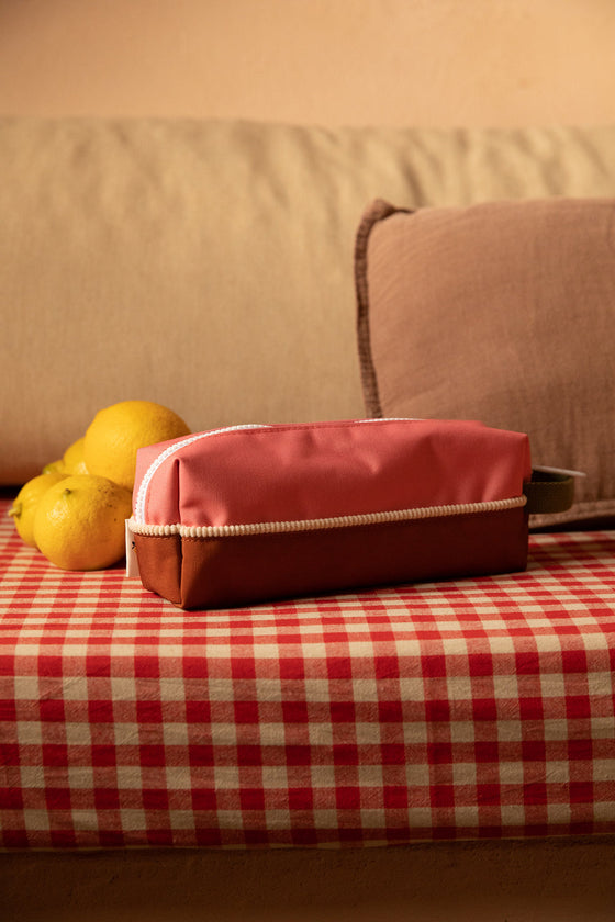 Sticky Lemon pencil case farmhouse flower pink willow brown