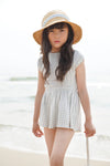 Sundae Tee Gingham Print Azul