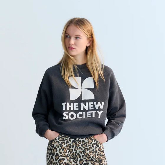 TNS Logo Woman Sweatshirt Galactic Grey Melange