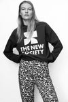 TNS Logo Woman Sweatshirt Galactic Grey Melange