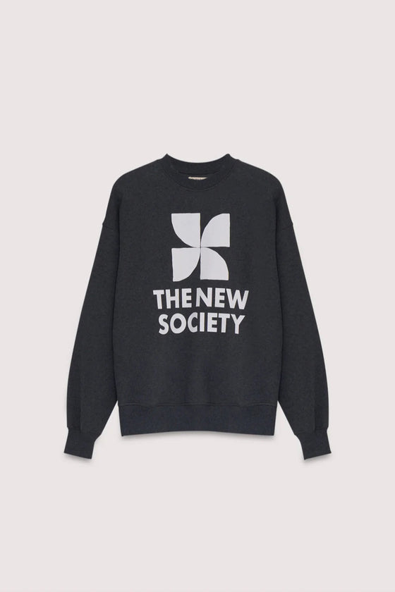 TNS Logo Woman Sweatshirt Galactic Grey Melange