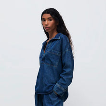  TNS Tencel Woman Shirt Blue Denim