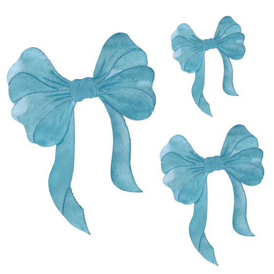 Wallsticker Blue bows