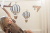 Wallsticker Retro air balloon small blue