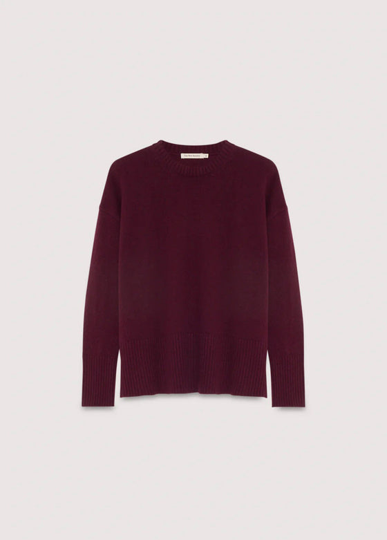 The New Society Agatha Woman Jumper Plum Fantasy