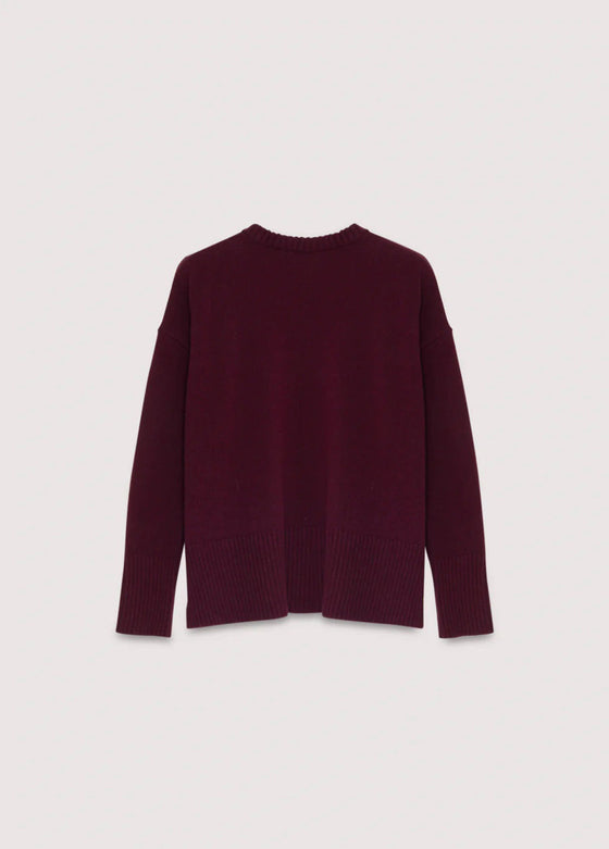 The New Society Agatha Woman Jumper Plum Fantasy