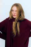 The New Society Agatha Woman Scarf Plum Fantasy
