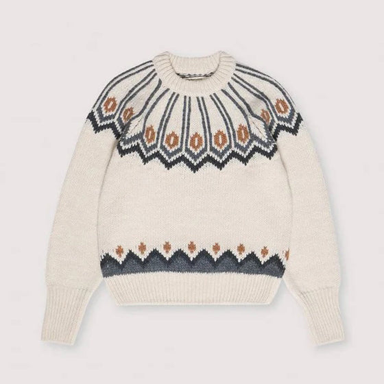 The New Society Davos Woman Jumper Vanilla Cream