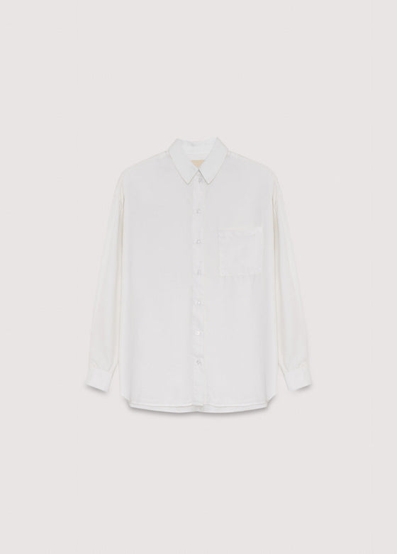 The New Society Delphine Woman Shirt Moonlight White
