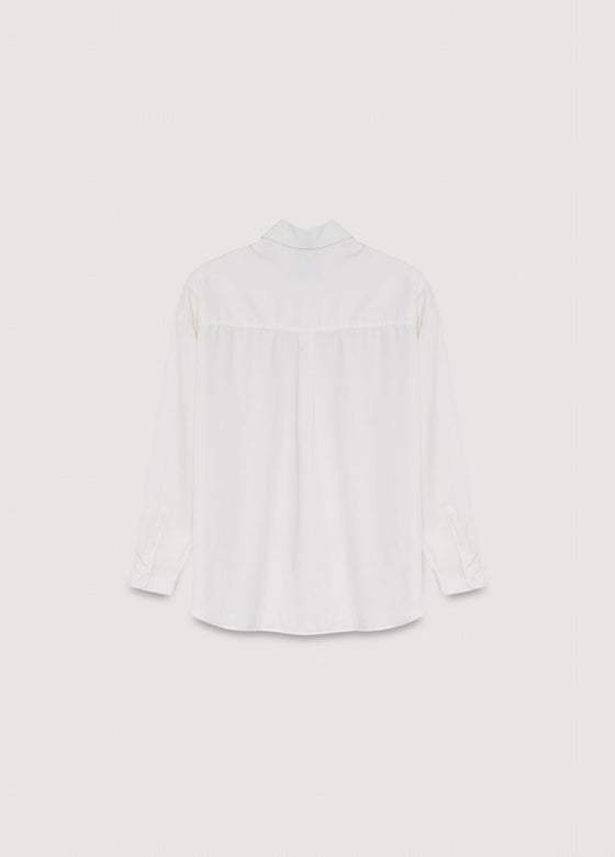 The New Society Delphine Woman Shirt Moonlight White