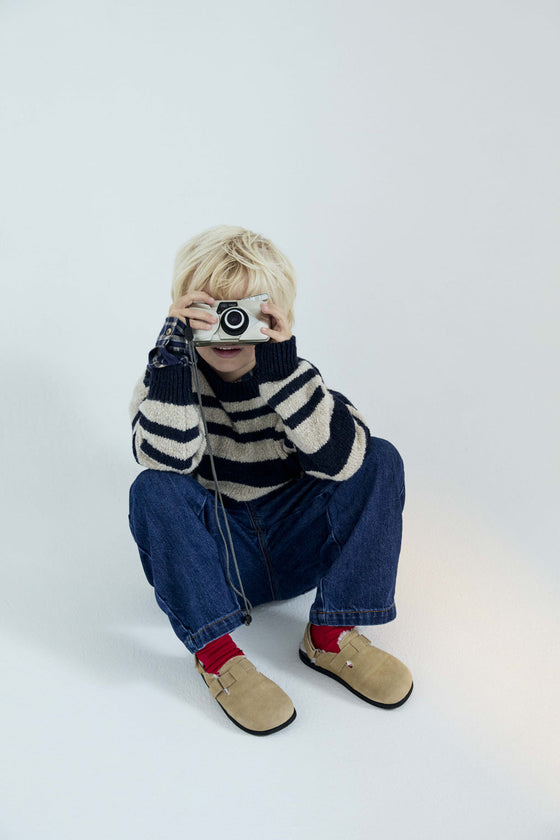 The New Society Denim Baggy Pant Mid Denim