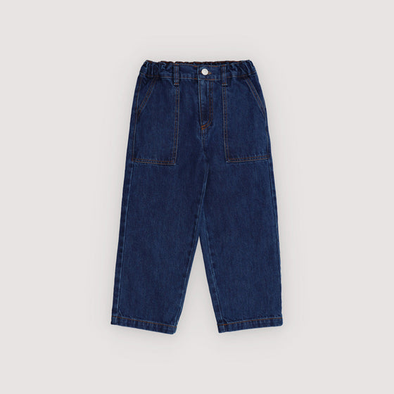 The New Society Denim Baggy Pant Mid Denim
