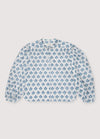 The New Society Eleni Woman Blouse Hyacinth Print