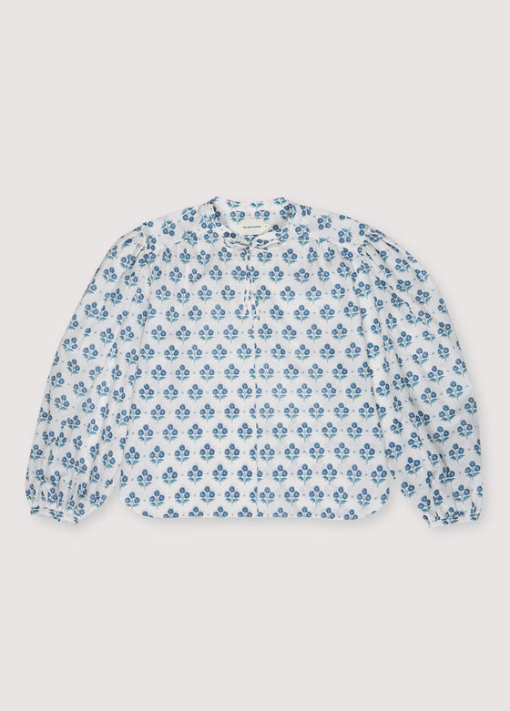 The New Society Eleni Woman Blouse Hyacinth Print