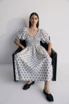 The New Society Eleni Woman Dress Hyacinth Print