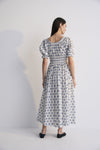 The New Society Eleni Woman Dress Hyacinth Print