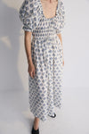 The New Society Eleni Woman Dress Hyacinth Print