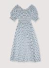 The New Society Eleni Woman Dress Hyacinth Print