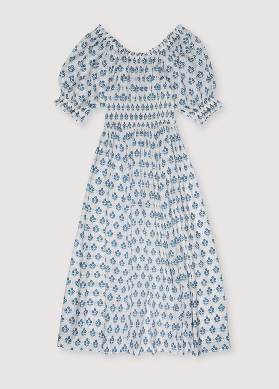 The New Society Eleni Woman Dress Hyacinth Print