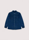 The New Society Gothenburg Woman Shirt Midnight Blue Denim