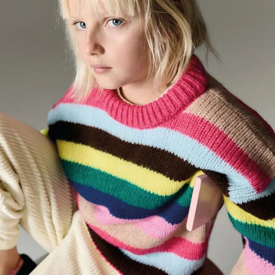 The New Society Lund Jumper Fucsia Bloom