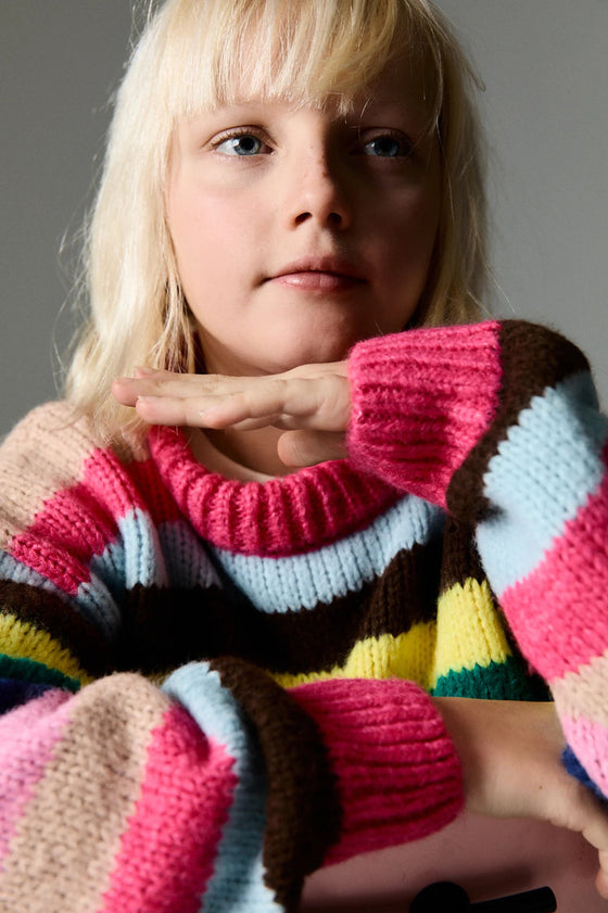 The New Society Lund Jumper Fucsia Bloom