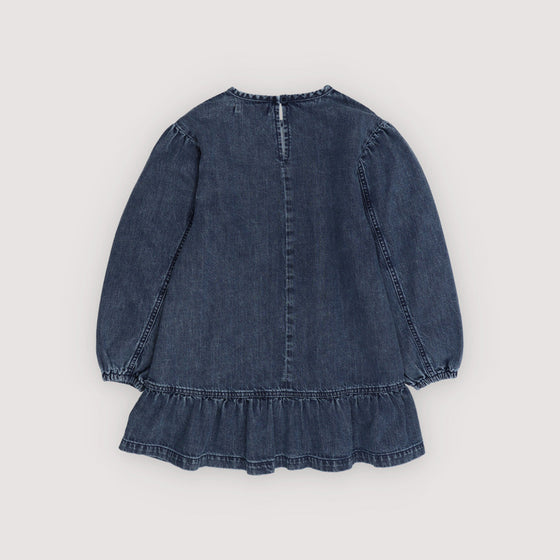 The New Society Mara Dress Blue Denim