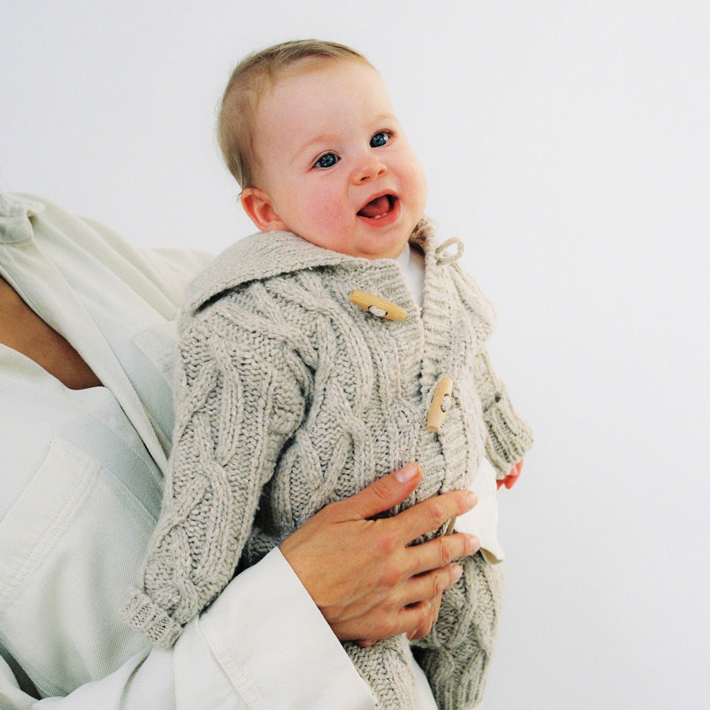 Maria Baby Cardigan - Moonlight Vigore – The Little Wooden Peg