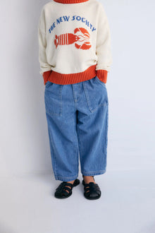  The New Society Meganisi Pant Mid Blue Denim