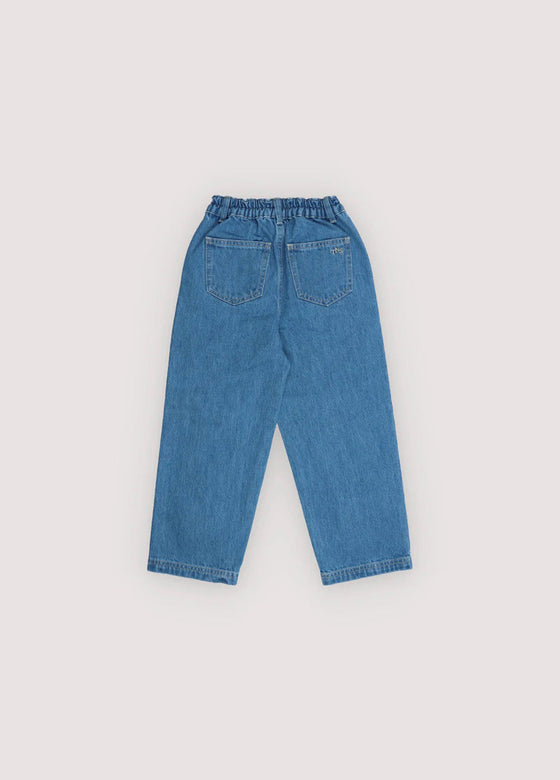 The New Society Meganisi Pant Mid Blue Denim