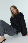 The New Society Montmartre Woman Blouse Deep Graphite