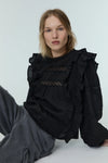 The New Society Montmartre Woman Blouse Deep Graphite