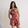 The New Society Nauplia Woman Short Chili Beach Flowers