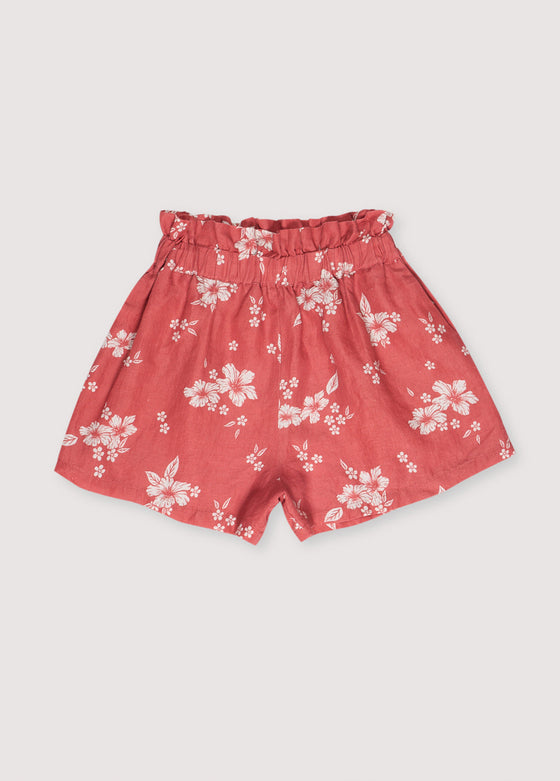 The New Society Nauplia Woman Short Chili Beach Flowers