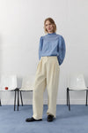 The New Society North Woman Pant Vanilla Cream