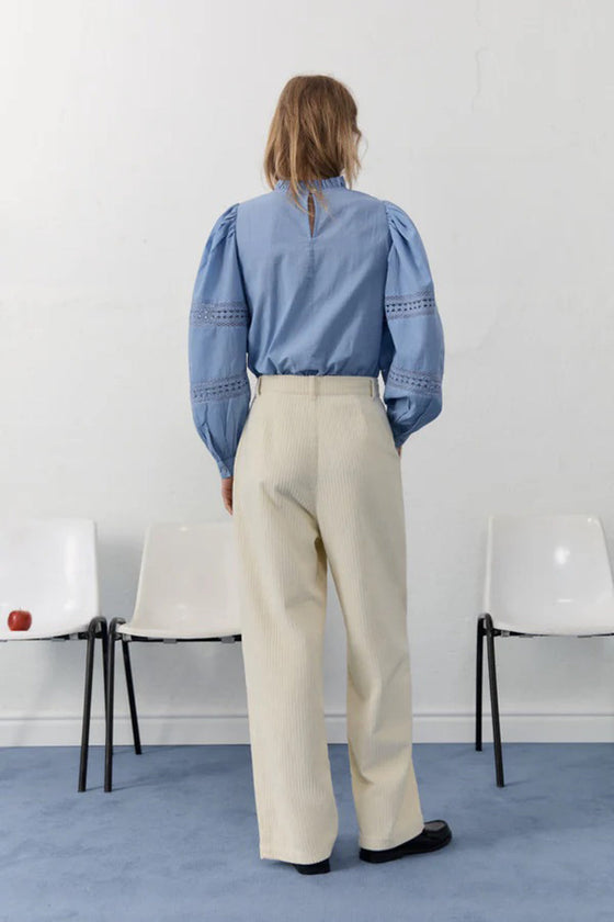 The New Society North Woman Pant Vanilla Cream