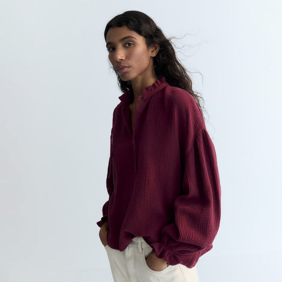 The New Society Olivia Woman Blouse Plum Fantasy