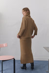 The New Society Ottawa Woman Jumper Suede Camel