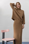 The New Society Ottawa Woman Skirt Suede Camel