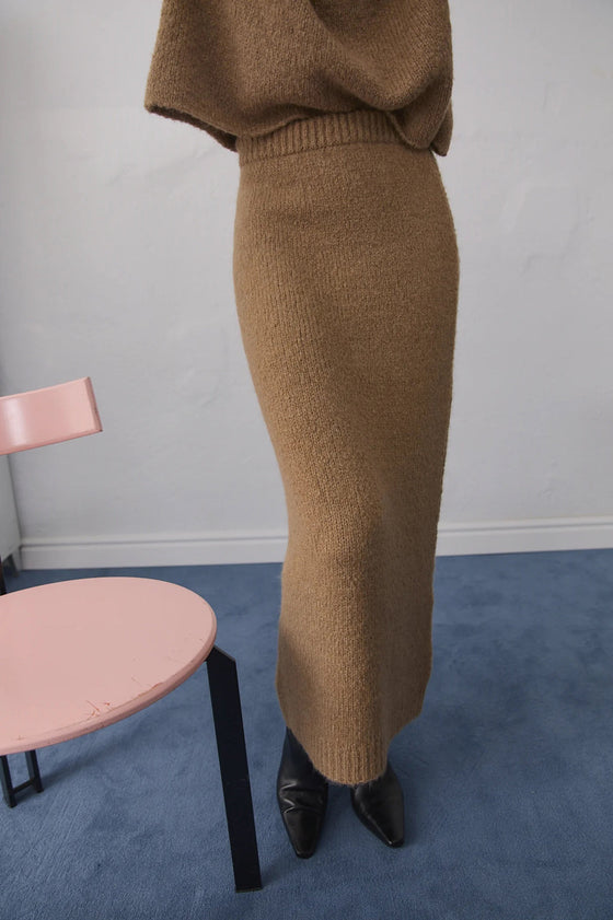 The New Society Ottawa Woman Skirt Suede Camel